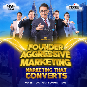 FOUNDER AGGRESSIVE MARKETING (SPECIAL TONIGHT – 2 SEAT)