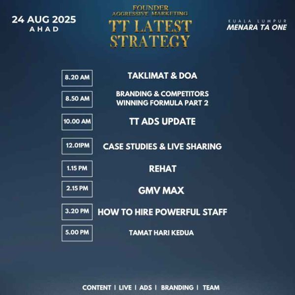 FOUNDER AGGRESSIVE MARKETING TT LATEST STRATEGY (SPECIAL TONIGHT - 2 ORANG) - Image 3