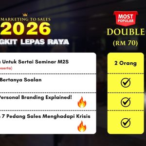 MARKETING TO SALES: BANGKIT LEPAS RAYA (DOUBLE)