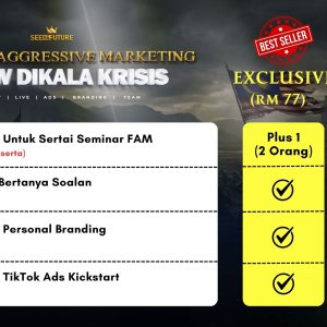 FOUNDER AGGRESSIVE MARKETING: GROW DIKALA KRISIS (EXCLUSIVE)