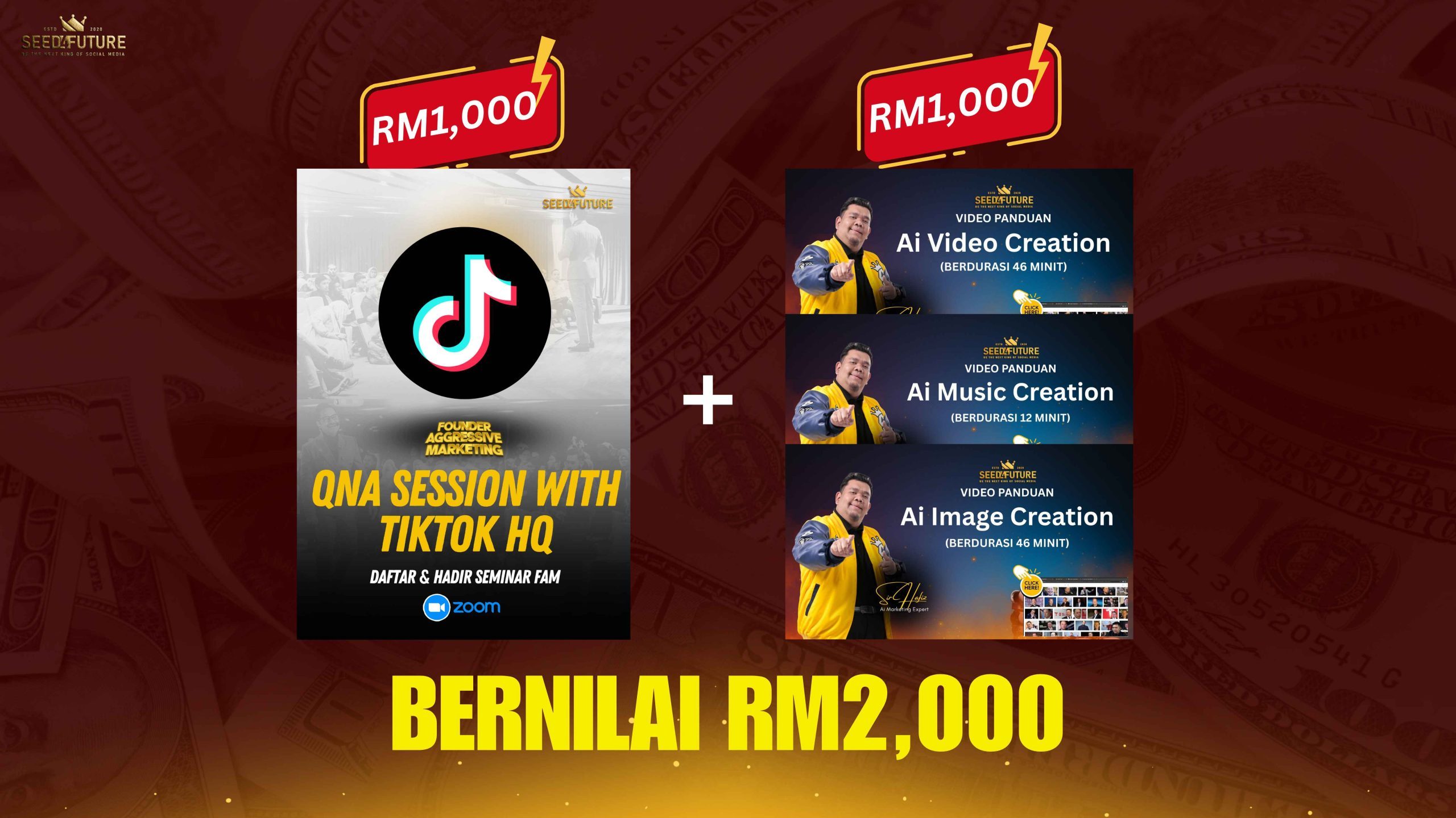 FOUNDER AGGRESSIVE MARKETING TT MENANG DALAM PERSAINGAN (SPECIAL TONIGHT - 2 ORANG) - Image 2