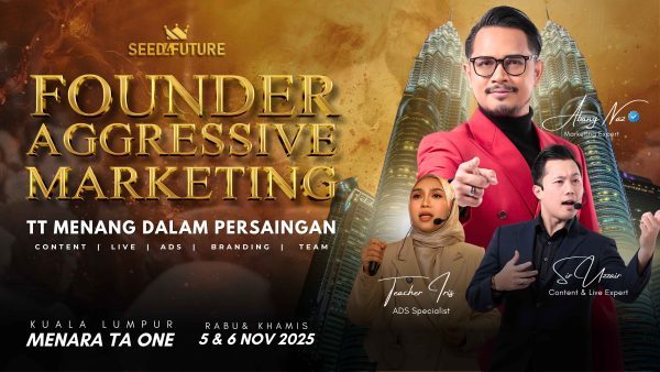 FOUNDER AGGRESSIVE MARKETING TT MENANG DALAM PERSAINGAN (SPECIAL TONIGHT - 1 ORANG)