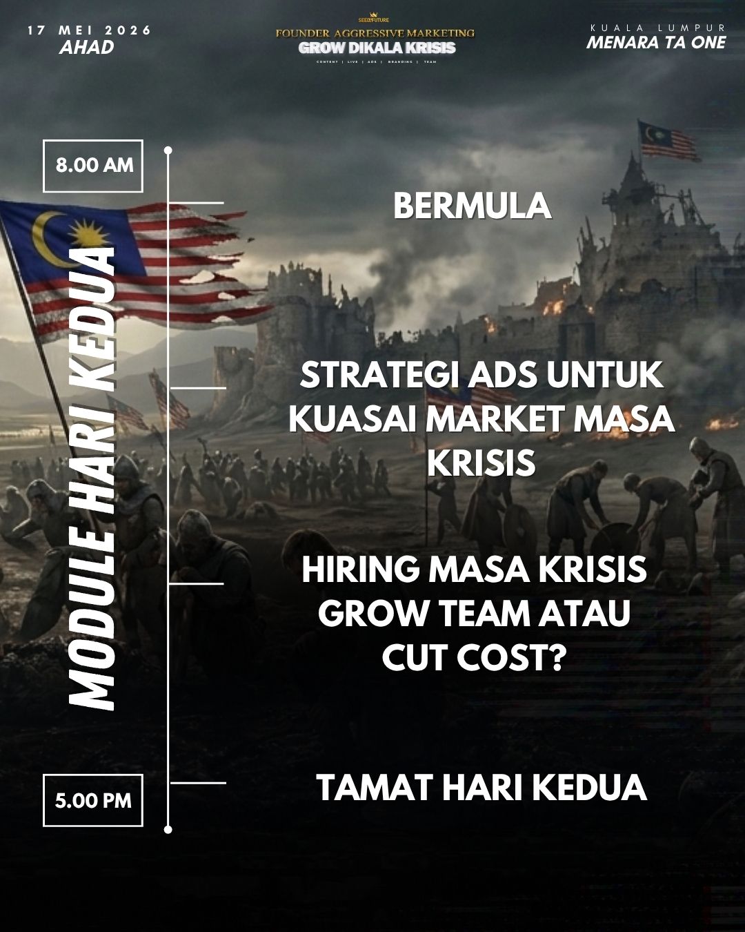 FOUNDER AGGRESSIVE MARKETING: GROW DIKALA KRISIS - DOUBLE HALIM - Image 3