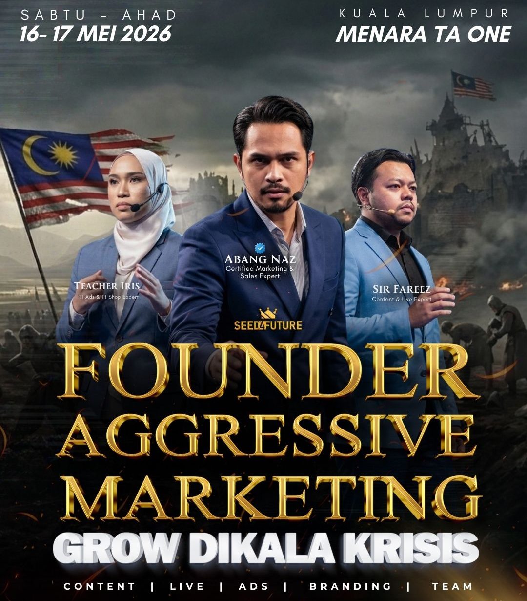 FOUNDER AGGRESSIVE MARKETING: GROW DIKALA KRISIS - DOUBLE HALIM
