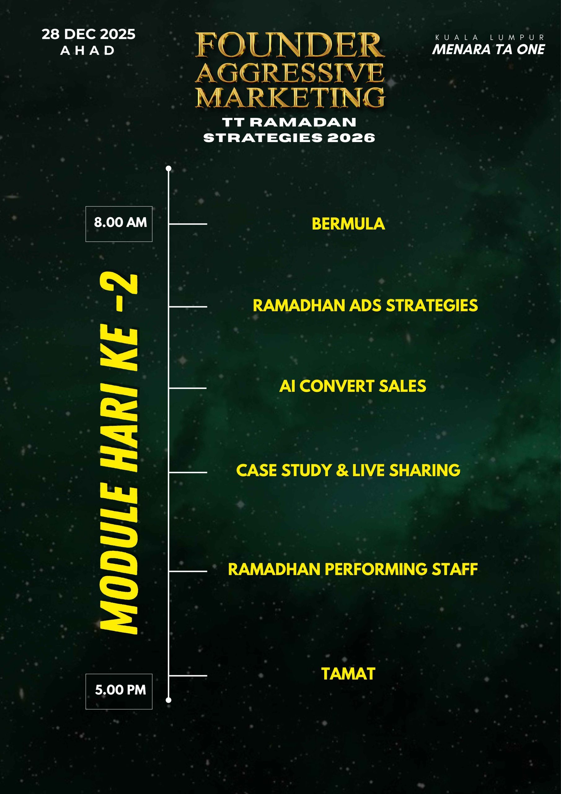 FOUNDER AGGRESSIVE MARKETING TT RAMADHAN STRATEGIES (SPECIAL TONIGHT - 1 ORANG) - Image 4