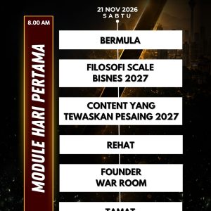 FOUNDER AGGRESSIVE MARKETING: PECAHKAN SALE STUCK – DOUBLE HALIM
