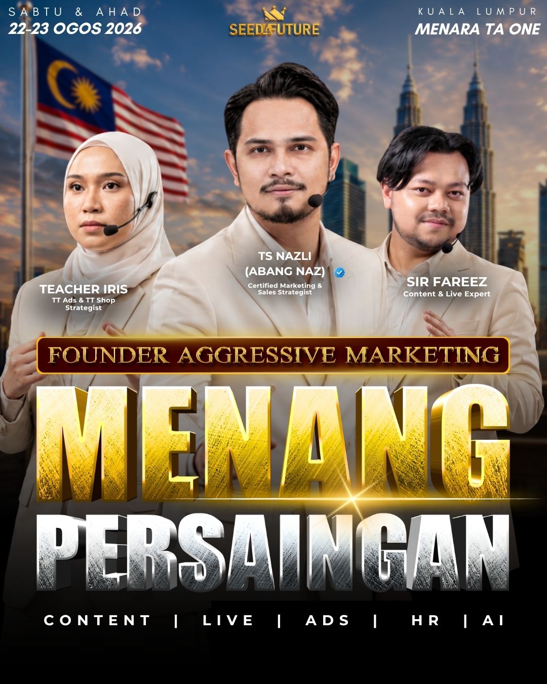 FOUNDER AGGRESSIVE MARKETING: MENANG PERSAINGAN