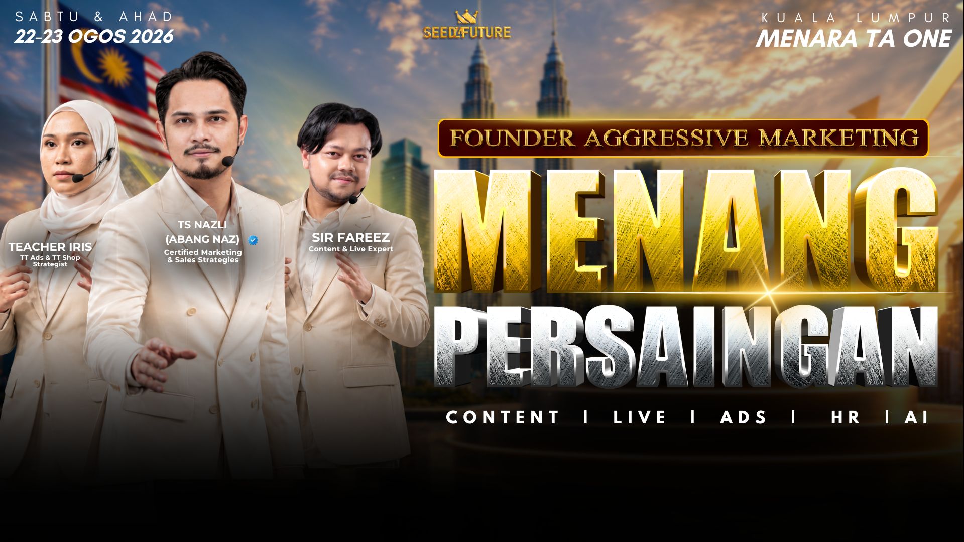 FOUNDER AGGRESSIVE MARKETING: MENANG PERSAINGAN (SPECIAL) - TCNAD