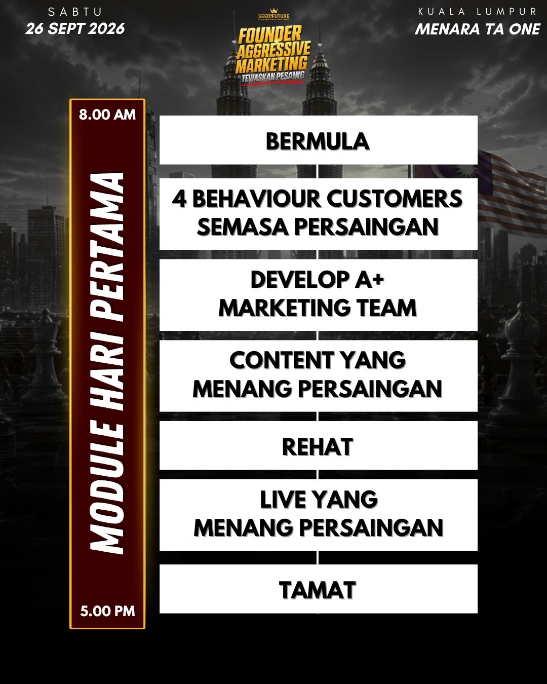 FOUNDER AGGRESSIVE MARKETING: TEWASKAN PESAING - DOUBLE HALIM - Image 2