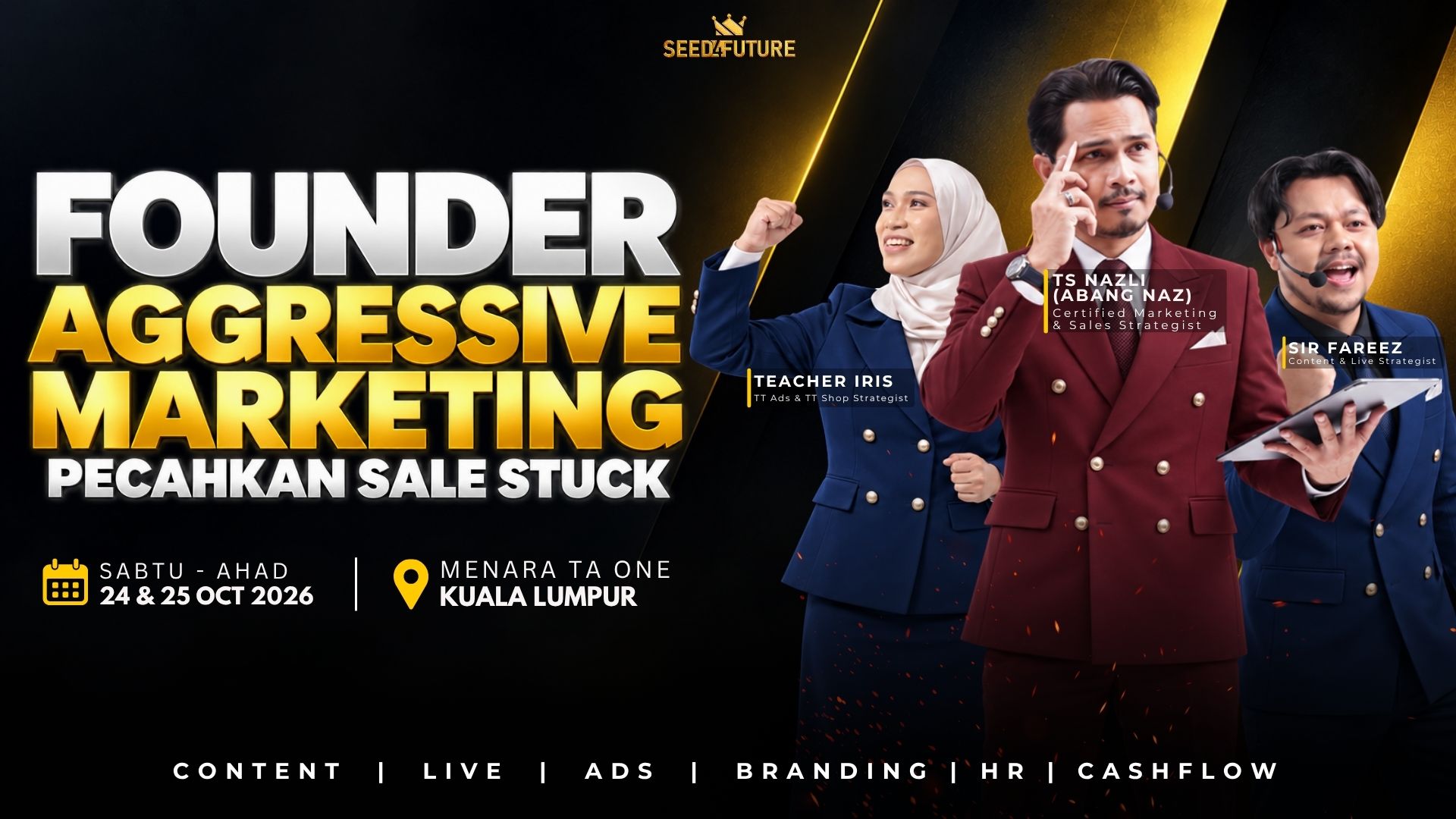 FOUNDER AGGRESSIVE MARKETING - PECAHKAN SALE STUCK- SINGLE