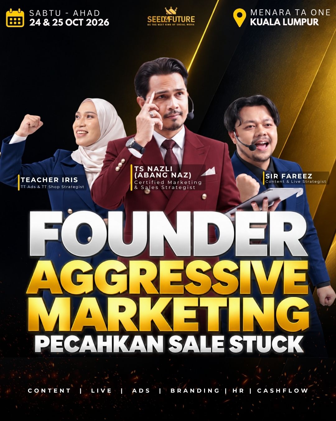 FOUNDER AGGRESSIVE MARKETING: PECAHKAN SALE STUCK - SINGLE HALIM