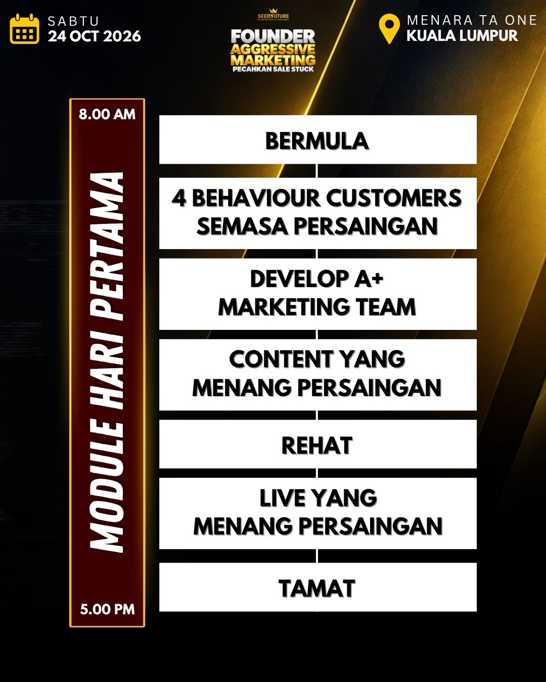 FOUNDER AGGRESSIVE MARKETING: PECAHKAN SALE STUCK - SINGLE HALIM - Image 2